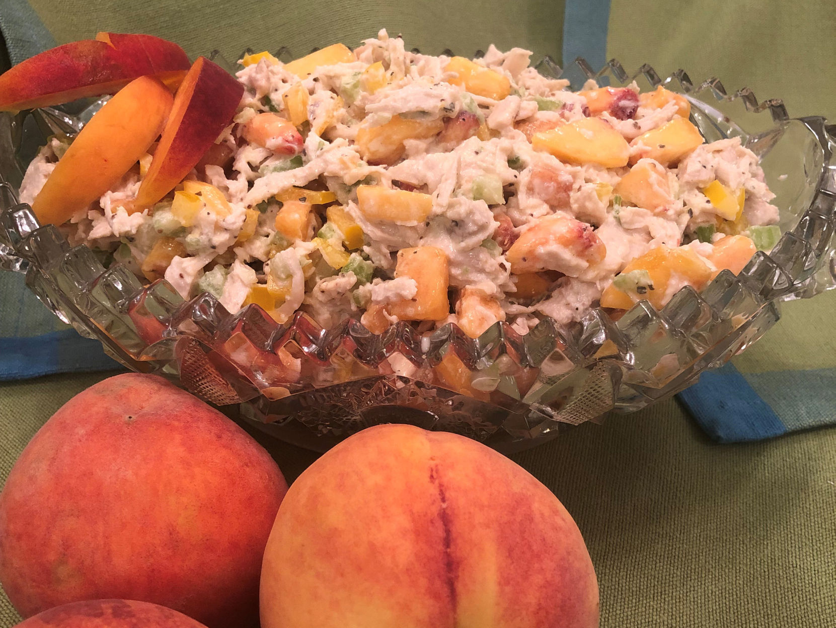 Peach Chicken Salad with Peach Dressing
